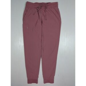 Scrub Joy Jogger Scrub Pants Mauve Pink Womens Medium Drawstring Cargo Pocket